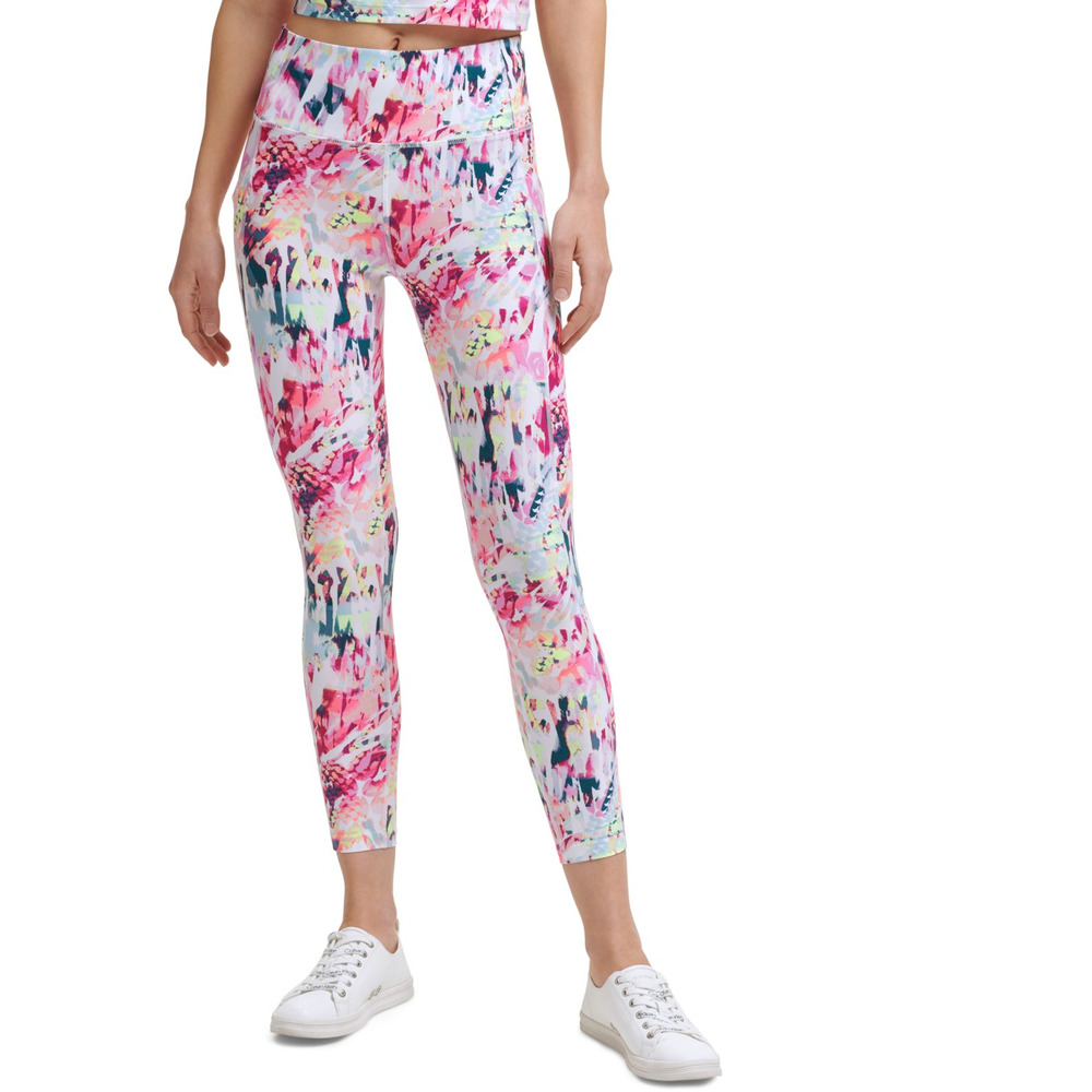 Calvin Klein Womens Performance Printed High-Waist 7/8 Length Leggings XX-Large